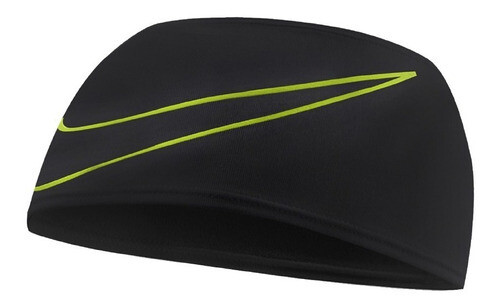 Vincha Ancha Nike Color Negro Talle Unico, Color: Negro, Talle: Único