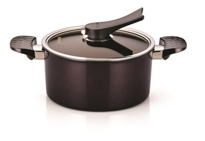 Olla Con Capa Antiadherente De Diamante Happycall 24 Cm Marrón