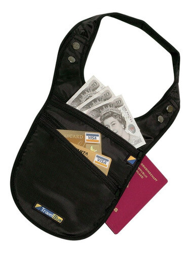 Monedero Para Colgar Al Hombro Travel Blue, Color: Negro