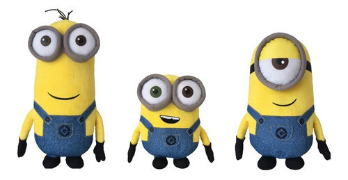 Pack Peluche Minions Original Tamaño Chico 30 Cm