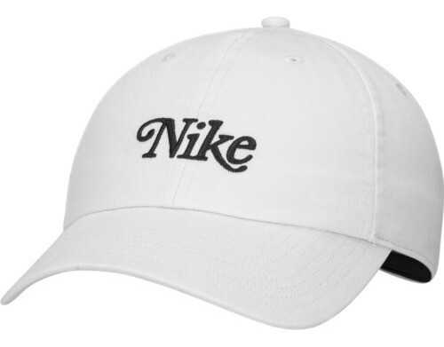 Gorro Con Visera Nike Ajustable Washed Solid, Color: Blanco, Talle: Talle Único