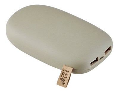 Batería De Respaldo Power Bank 10.400mah Grey Lime Gris