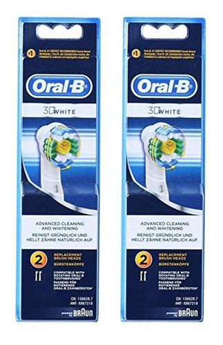 Repuesto Cepillo Eléctrico Oral-b 3d White Pack X2 4 Un