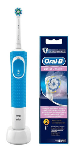 Cepillo Eléctrico Oral-b Vit 100 Azul + Repto Sens Ultrathin