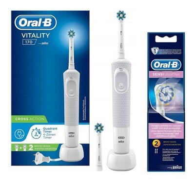 Cepillo Eléctrico Oral-b Vitality 170 + Repuesto Ultra Thin