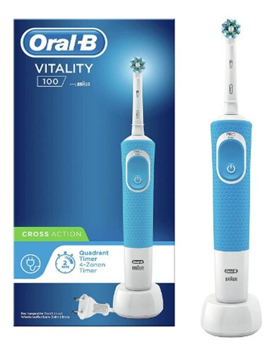 Cepillo De Dientes Eléctrico Oral-b Vitality 100 Crossaction, Color: Azul