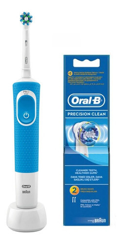 Cepillo Eléctrico Oral-b Vit 100 Azul + Repuesto Prec Clean