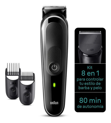 Recortadora Eléctrica 8en1 Braun Mgk3440 Barba Y Pelo