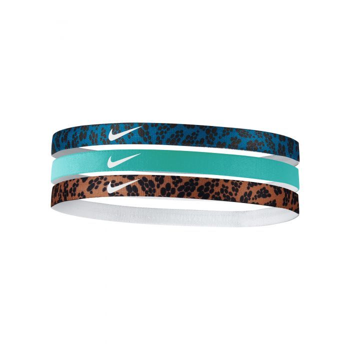 Vinchas Nike Pack X3 Unidades Unisex Talle Único Animal, Color: Turquesa, Talle: UNICO