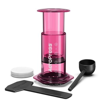Prensa Cafe AeroPress Clear Pink