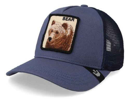 Gorro Visera Goorin Bros Big Bear Truckin Azul Acero Único Lisa