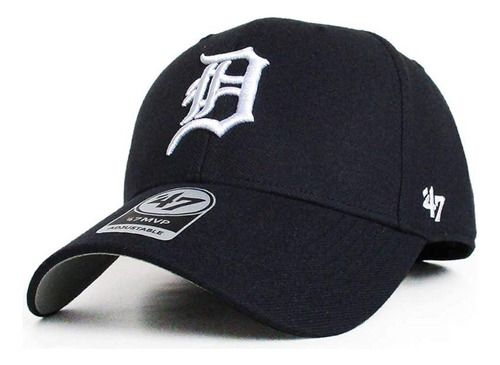 Gorro Visera Tigers Detroit &#39;47 Azul Marino Único Liso