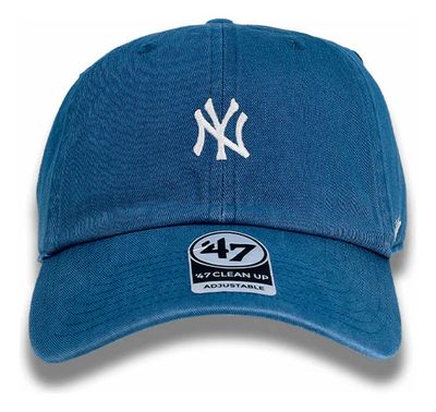 Gorro Visera Algodón Yankees De Nueva York &#39;47 - Azul - Único - Liso