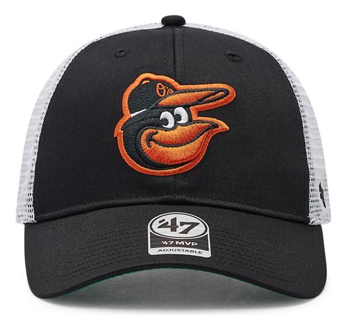 Gorro Visera Baltimore Orioles &#39;47 Negro Único Mesh