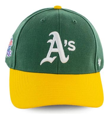 Gorra Visera Oakland Athletics &#39;47 Liso Verde Único