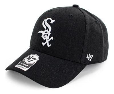 Gorro Visera Chicago White Sox &#39;47 Negro Único Liso