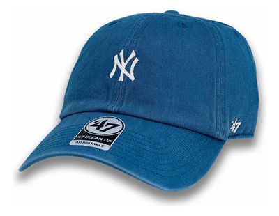 Gorro Visera Algodón Yankees De Nueva York &#39;47 - Azul - Único - Liso