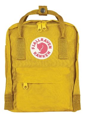 Mochila Fjallraven Kanken Mini Warm Yellow Amarillo Liso