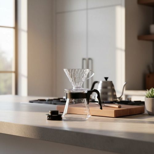 Set V60 Plástico Hario Transparente