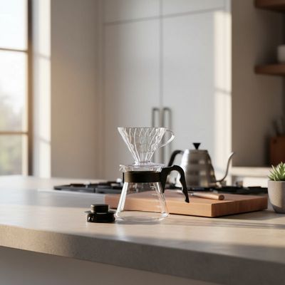 Set V60 Plástico Hario Transparente