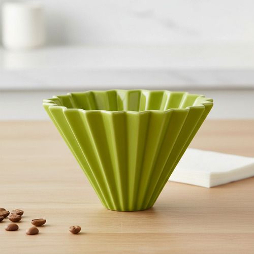 Dripper Origami De Ceramica Café De Especialidad Verde