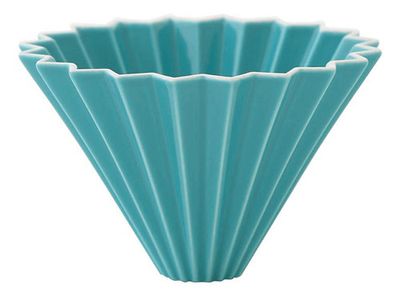 Dripper Origami De Ceramica Café De Especialidad Celeste