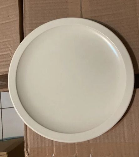 Platos Llanos De Ceramica Set 6 Unidades Beige Lisa