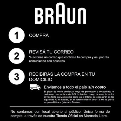 Repuesto Afeitadora Braun 30b Foil &amp; Cutter Series 1 Y 3  Negro