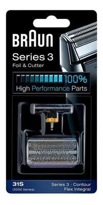 Repuesto Afeitadora Braun 31s Cassette Para Series 3 Plateado