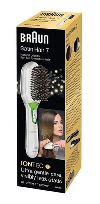 Cepillo Alisador Braun Satin Hair 7 Iontec Br750 Blanco