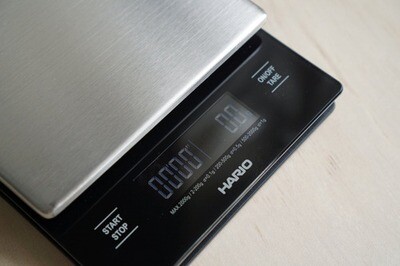 Balanza Cafe Metal Hario V60 Temporizador Recargable Usb