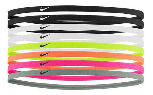 Vinchas Nike Pack X8 Unidades Unisex Talle Único Adulto Multicolor Talle Unico, Color: Multicolor, Talle: Talle unico