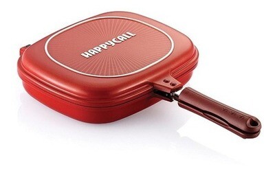 Pack Sarten A Presion Sarten Y Olla Antihaderente Happycall Rojo