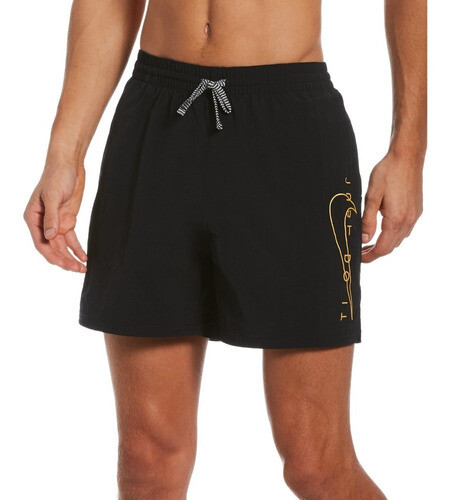 Short De Baño Hombre Nike Jdi Swoosh Lap 5, Color: Negro, Talle: S