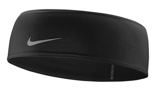 Vincha Ancha Nike Dri-fit Negro/plata Negro, Color: Negro