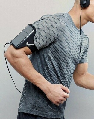 Estuche Porta Celular Nike Pocket Brazalete Correr Negro  Negro Talle Único
