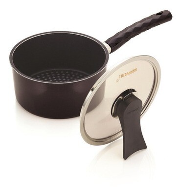 Olla Cacerola Capa Antihaderente Happycall 18 Cm + Glass Lid