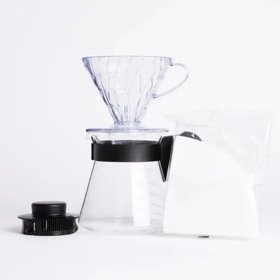 Set V60 Plástico Hario Transparente