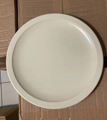 Platos Llanos De Cerámica Diseño Nordico Jolk Beige Lisa X6
