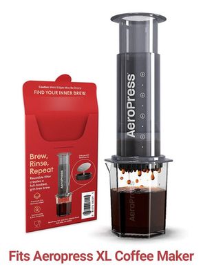 Aeropress Filtro Reutilizable De Acero Inoxidable Xl, Filtro