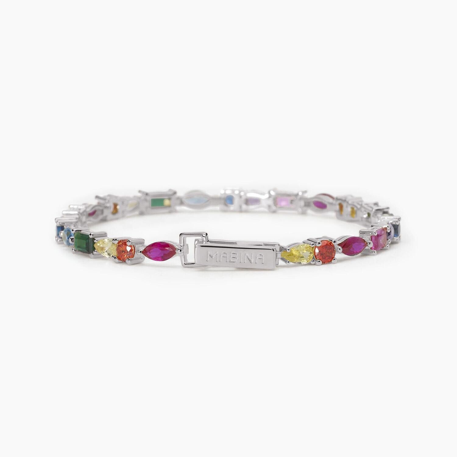 Bracciale tennis multicolor