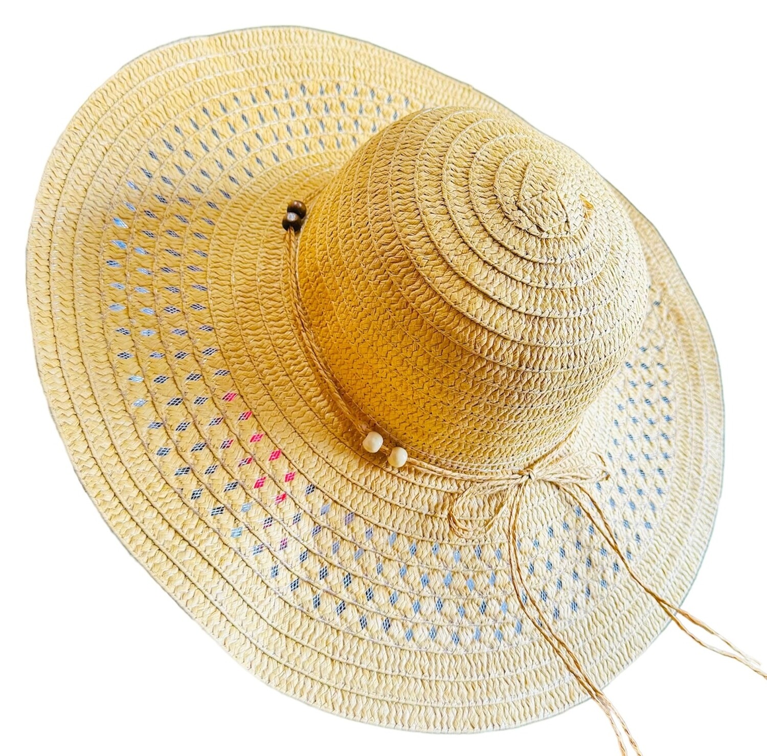 sombrero dama liso paja