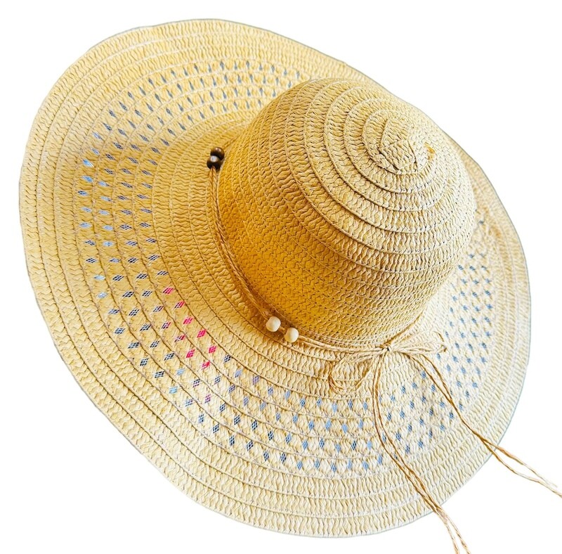 sombrero dama liso paja