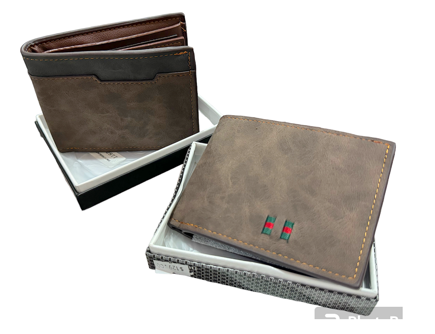 cartera tipo piel caballero