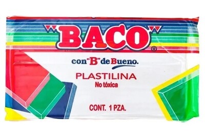 plastilina Baco en barra blanco