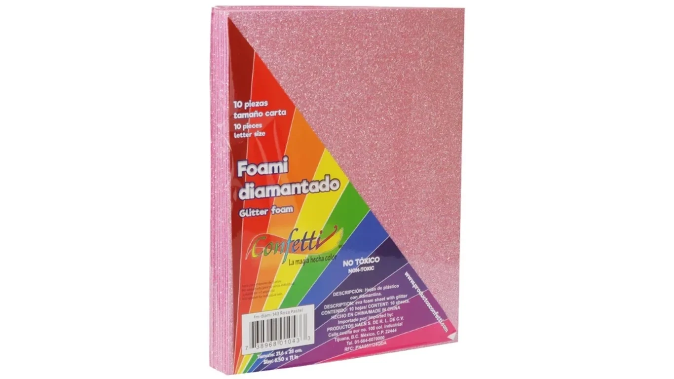 580057 foamy carta adiamantado  c/10