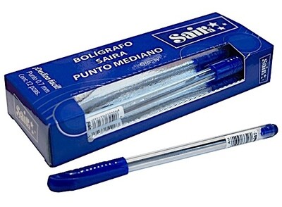 365408 bolígrafo Zaira c/12 azul