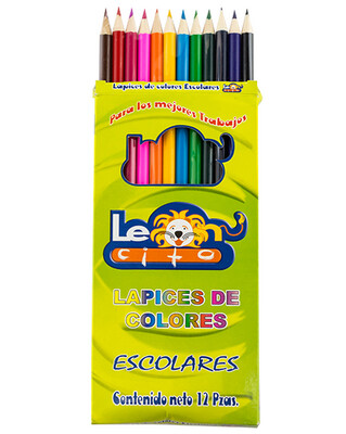 lápices de colores largos leoncito