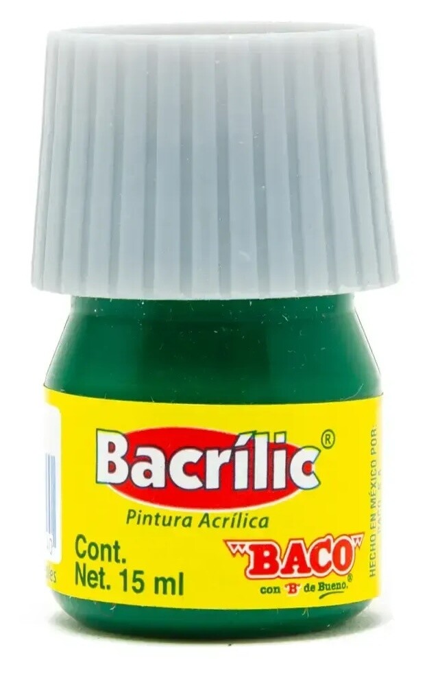 pintura acrilica verde esmeralda  c/5