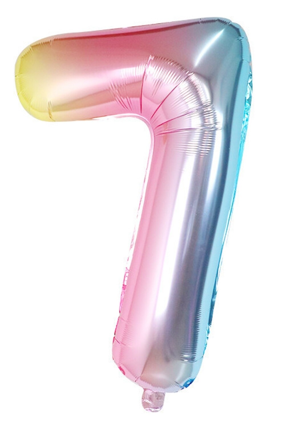 globo multicolor num 7 82cm